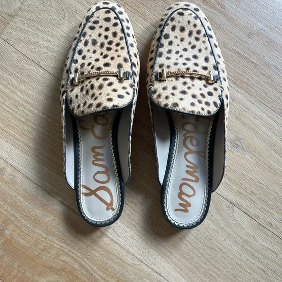 Sam Edelman leopard print mules - Picture 1 of 4